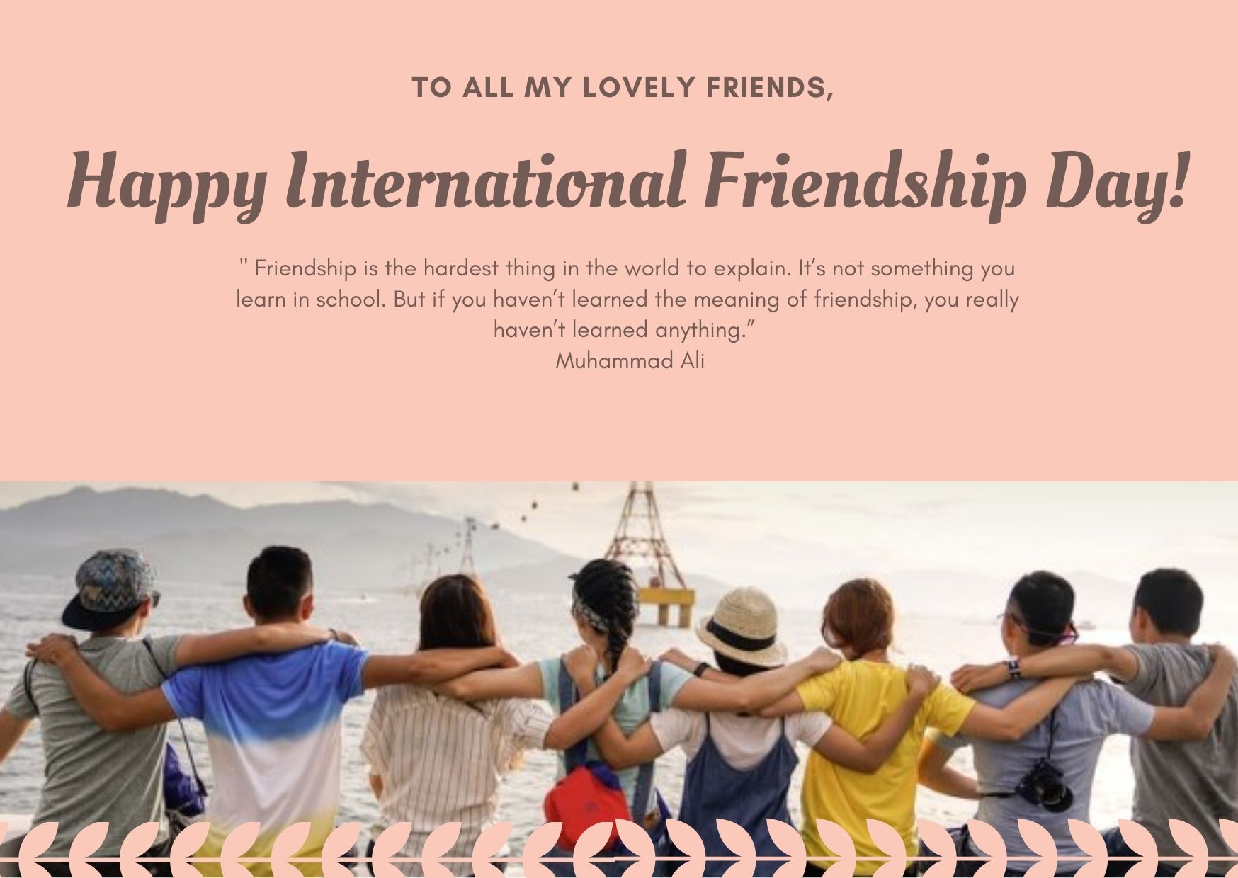 Happy International Friendship Day ; Berikut Sejarahnya